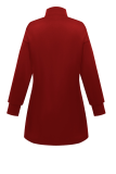 Casual Solid Color Zipper Zipper Collar Straight Dresses