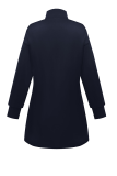 Casual Solid Color Zipper Zipper Collar Straight Dresses