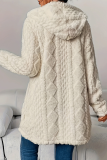 Casual Solid Color Pocket Cardigan Collar Outerwear