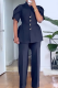 Casual Solid Color Patchwork Mandarin Collar Short Sleeve Two Pieces