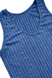 Casual Solid Color Patchwork V Neck Long Sleeve Two Pieces