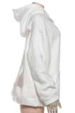 Sexy Solid Color Hollow Out Hooded Tops