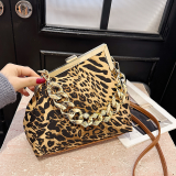 Daily Leopard Print Chains Bags