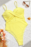 Sexy Stripe Hollow Out Swimwears