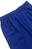 Off-shoulder Cropped Sweatshirt Drawstring Wide-leg Pants Casual Stylish Two-piece Set