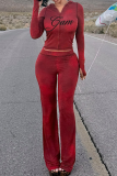 Hooded Zipper Printed Two-Piece Sheer Bodycon Set