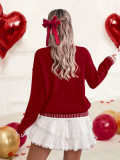 Casual Street Daily Y2k Letters Embroidered O Neck Tops