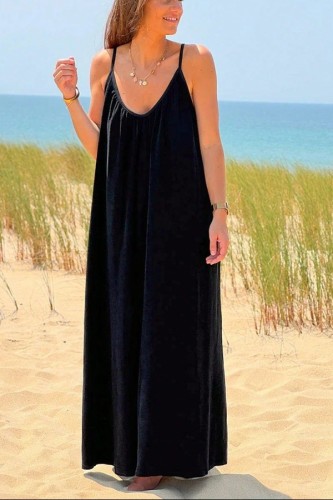 Solid Color Beach Dresses