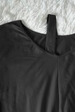 Casual Solid Color V Neck Long Sleeve Two Pieces