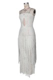Sexy Bohemian Solid Color Hollow Out Swimwears Cover Up