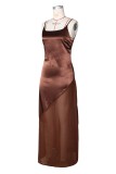 Sexy Prom Solid Color Spaghetti Strap Dresses