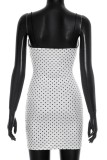 Sexy Polka Dot Lace Spaghetti Strap Sling Dresses
