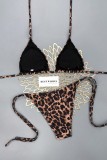 Sexy Plaid Leopard Swimwears