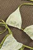 Sexy Vacation Pattern Print Swimwears