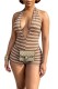 Sexy Stripe V Neck Skinny Rompers