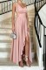 Sexy Party Birthday Solid Color V Neck Off The Shoulder Dresses