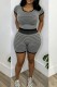 Casual Business Wear Sportswear Daily Y2k Stripe V Neck Two Pieces