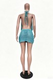 Sequins Backless Swimwears Cover Up