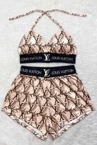 Fashion Sexy Print Bandage Swimwears
