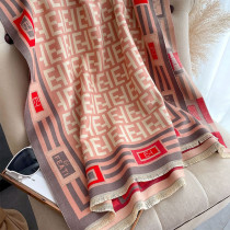 Fashion Casual Geometric Patchwork Letter Scarf