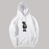 Fashion Character Patchwork Hooded Collar Tops