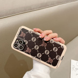 Fashion Street Character Print Patchwork Phone Case