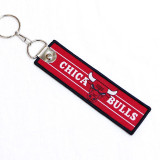 Fashion Daily Letter Embroidered Key Ring