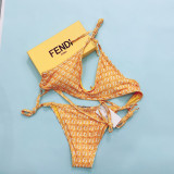 Fashion Sexy Letter Frenulum Swimwears