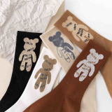 Fashion Simplicity Print Letter Sock