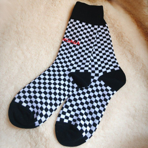 Fashion Casual Plaid Patchwork Sock