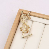 Fashion Simplicity Letter Patchwork Brooch