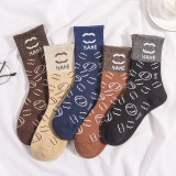 Fashion Casual Print Patchwork Sock
