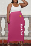 Fashion Casual Print Tassel One Step Skirt Plus Size 