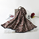 Fashion Casual Print Patchwork Letter Scarf