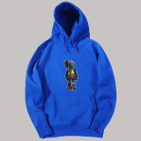 Fashion Character Patchwork Hooded Collar Tops