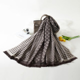 Fashion Casual Letter Patchwork Scarf