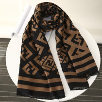 Fashion Casual Letter Tassel Patchwork Scarf