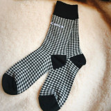 Fashion Casual Plaid Patchwork Sock