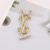 Fashion Simplicity Letter Patchwork Brooch