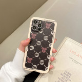 Fashion Street Character Print Patchwork Phone Case