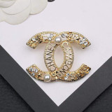 Fashion Celebrities Letter Hollowed Out Brooch