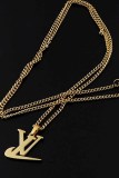 Fashion Simplicity Geometric Patchwork Chains Necklaces