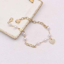 Simplicity Letter Patchwork Pearl Bracelets