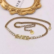 Vintage Letter Chains Hot Drill Necklaces