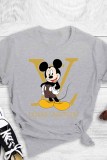 Casual Fashion Character Print Letter O Neck T-Shirts