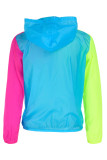 Fashion Simplicity Letter Patchwork Hooded Collar Tops