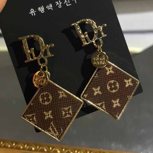 Daily Letter Patchwork Earrings