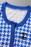Street Print Letter Square Collar Long Sleeve Two Pieces