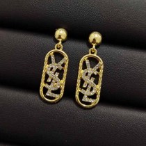Elegant Letter Rhinestone Earrings
