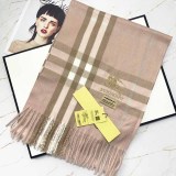 Casual Simplicity Striped Embroidered Letter Scarf